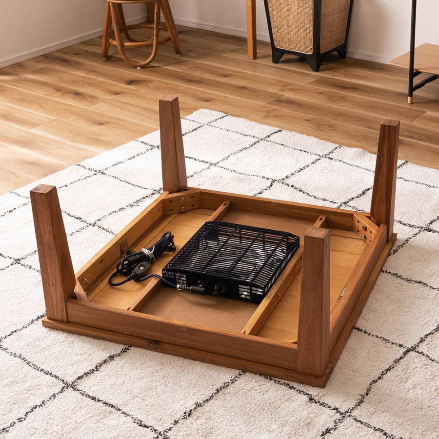 ダークブラウン 木製 正方形 こたつ 楽天市場】こたつ 正方形 角丸 80 幅80cm 正方形こたつ 5cm継ぎ