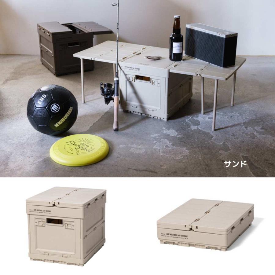 折りたたみコンテナボックス＆テーブル 蓋付き 折りたたみ おしゃれ