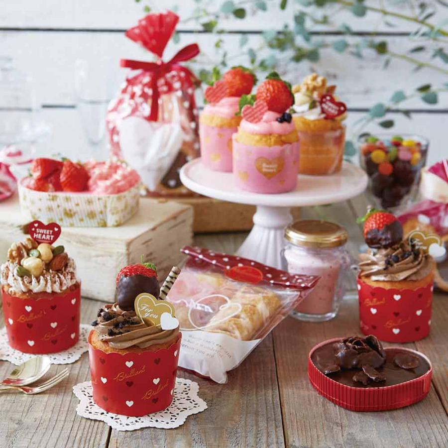 バレンタイン FG-70 ハートケーキ型 スイートカップ ハート（レッド