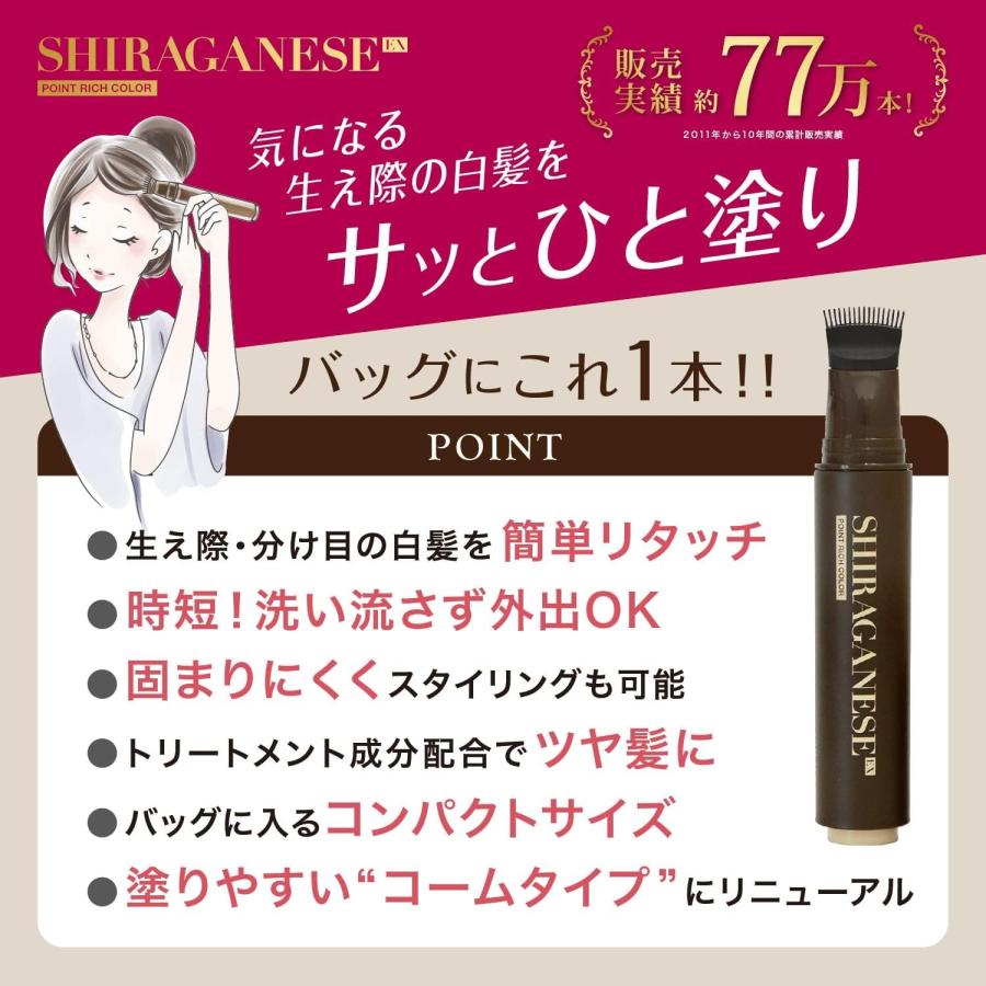 シラガネーゼ ポイントリッチカラーEX モカブラウン ポイント