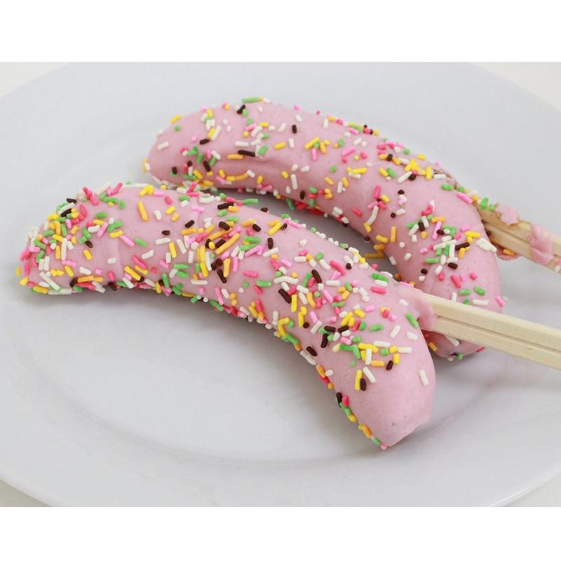 チョコバナナ用チョコ(ストロベリー)1kg 約50本分 製菓用チョコレート