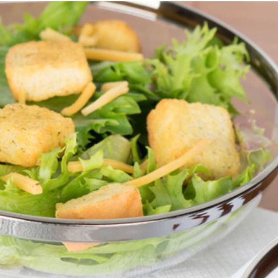 モザイク Mozaik ラージ サラダボール クリア シルバーリム 27cm 業務