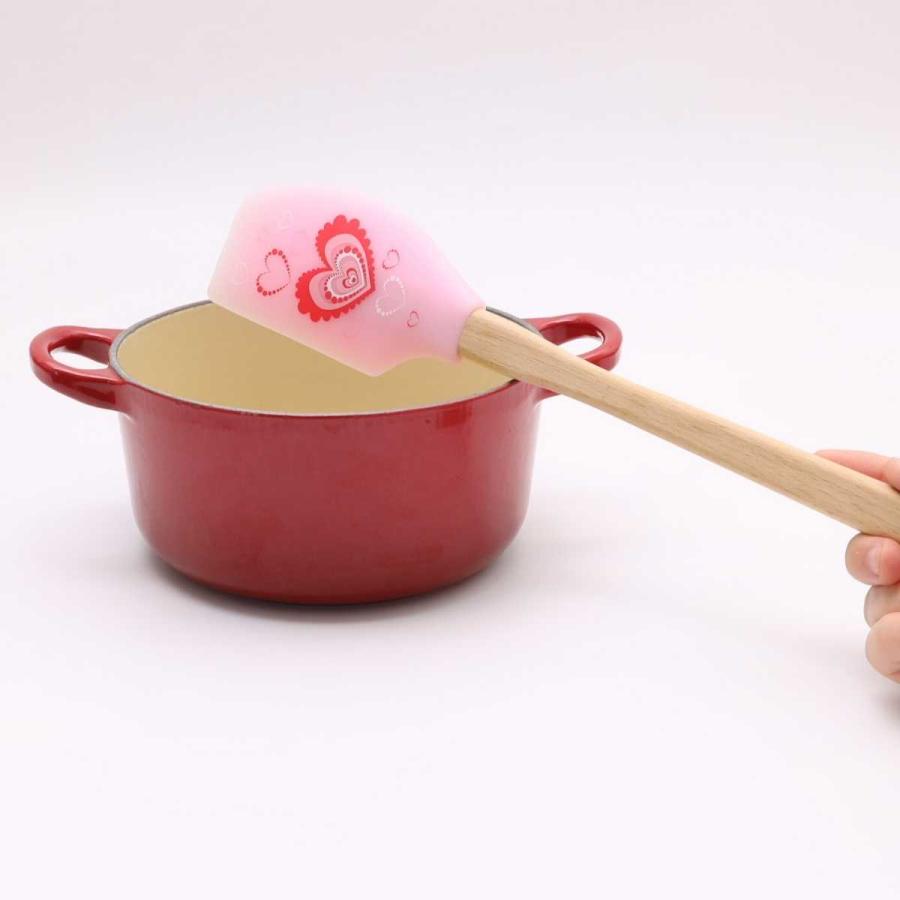 在庫処分 Tovolo (トボロ ) ピンク スパチュラ 耐熱 310℃ ハート ヘラ