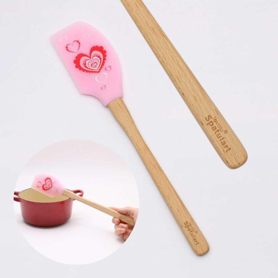 在庫処分 Tovolo (トボロ ) ピンク スパチュラ 耐熱 310℃ ハート ヘラ