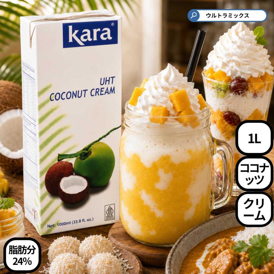 ココナッツクリーム ココナッツミルク 業務用 1000ml 1L Kara カラ UHT