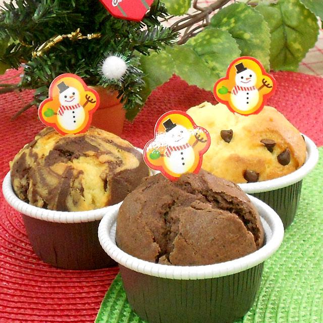 クリスマス用　サンタ＆スノーマンクリップ　ケーキ屋さん　販売　小物 クリスマス ケーキ ピック 雪だるま（10枚入り）ケーキ 飾り ケーキ