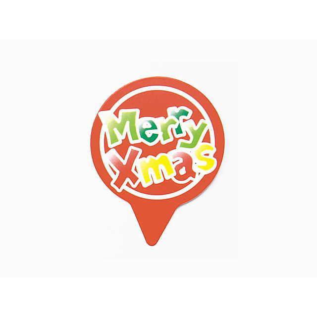 クリスマスケーキピック クリスマスロゴ 10枚入り メール便可 K ウルトラミックス ヤフー店 通販 Yahoo ショッピング