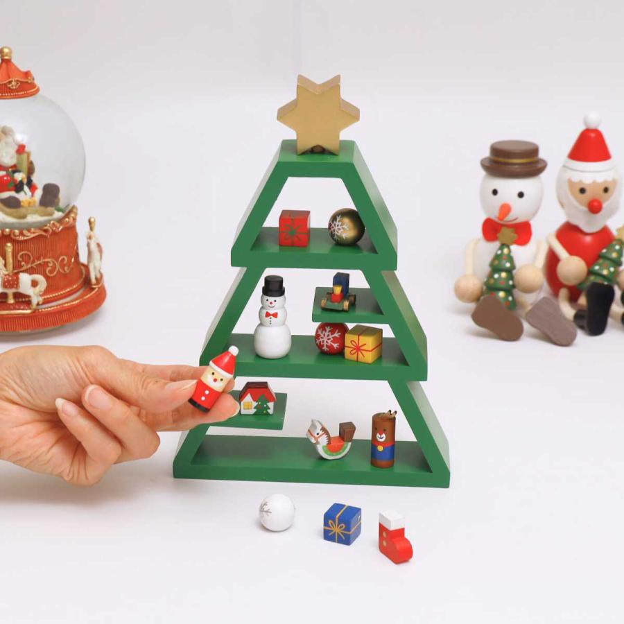 クリスマスツリー 木製ツリー サンタクロース TOY-TR58-A クリスマス