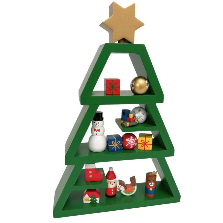 クリスマスツリー 木製ツリー サンタクロース TOY-TR58-A クリスマス