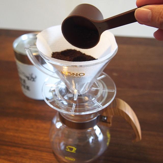 専用フタ（蓋）付 kono コーノ式 名門ドリッパーセット 4人用 ウッド