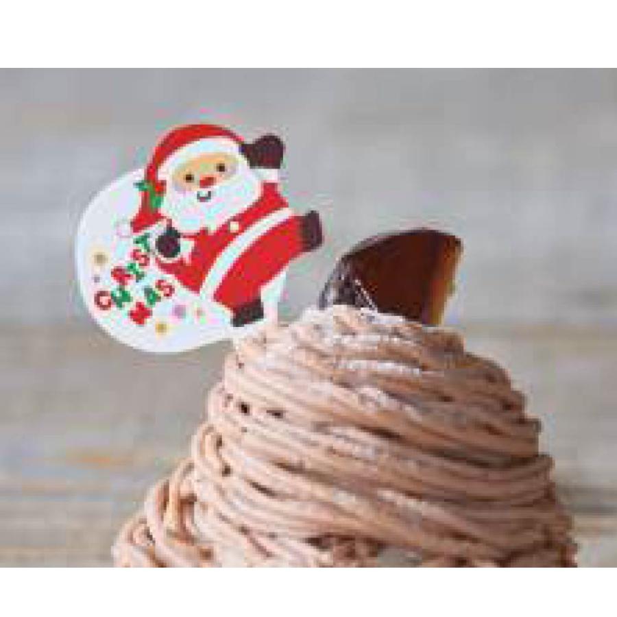 天満紙器（TEMMA SHIKI） クリスマス ケーキピック（ハッピーサンタ