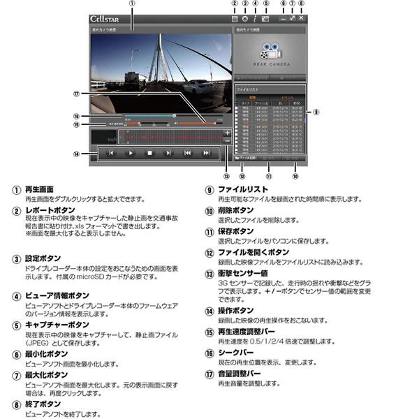 未使用品　CSD-620FH ドライブレコーダーセパレート型ハーフミラータイプ CELLSTAR セルスター工業 セパレート型ハーフミラータイプ