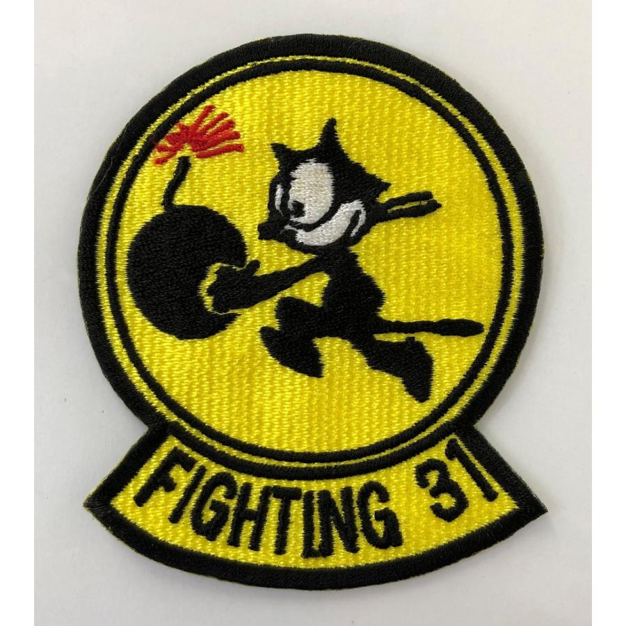 送料無料】ミリタリーワッペン アメリカ海軍 パッチ VF-31 トムキャッ