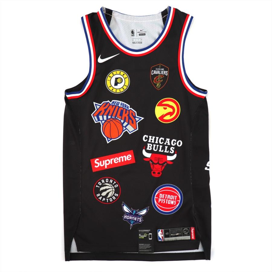 シュプリーム Supreme ワッペンデザインジャージゲームシャツ Sサイズ メンズ NBA Teams Authentic Jersey