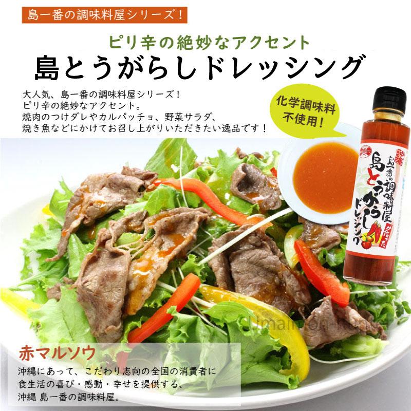 島一番の調味料屋が作った 島とうがらしドレッシング 150ml×6本 赤マルソウ 沖縄 人気 定番 土産 調味料｜umaimon-hunter｜02