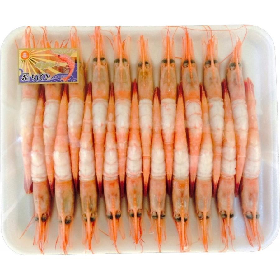 生食用 甘えび 有頭 中むき 2L(13.5〜14.5cm) 20尾入り×12P 甘エビ 海老 宮城県 東北 新鮮 人気