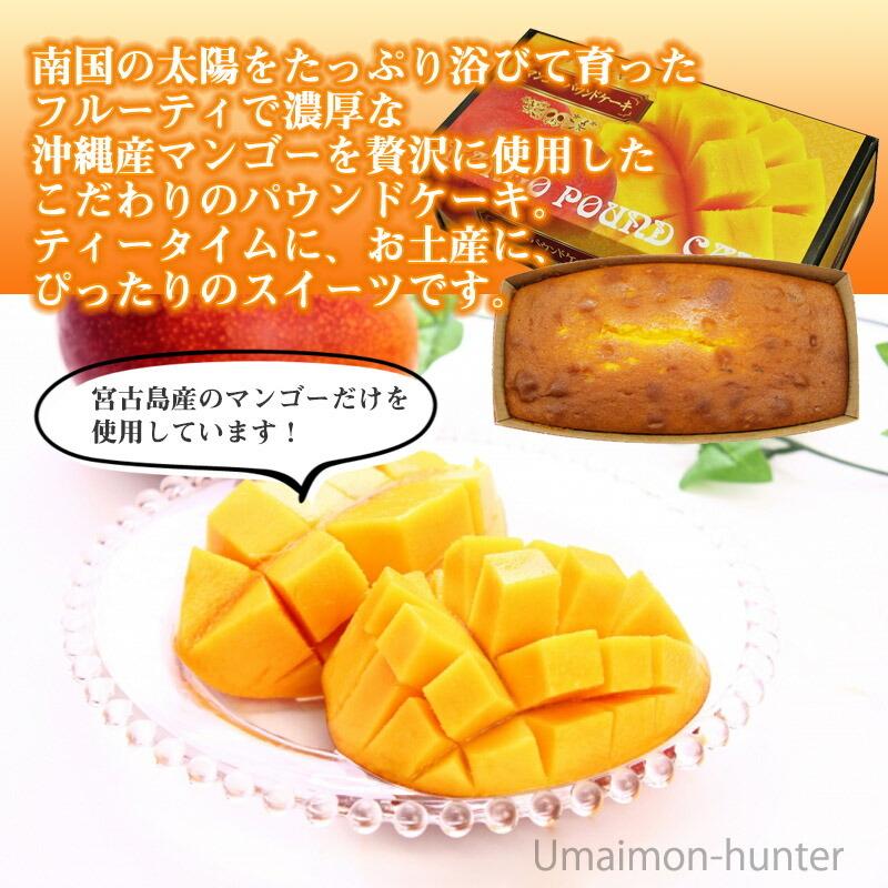 沖縄宮古島産マンゴー マンゴーケーキ お土産 10箱セット １箱 308g