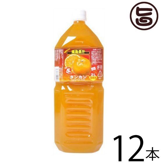 南島果汁 タンカン 2L(5倍濃縮)×12本 北琉興産 沖縄 土産 南国フルーツ 柑橘系 ドリンク ヘスペリジン(ビタミンP)