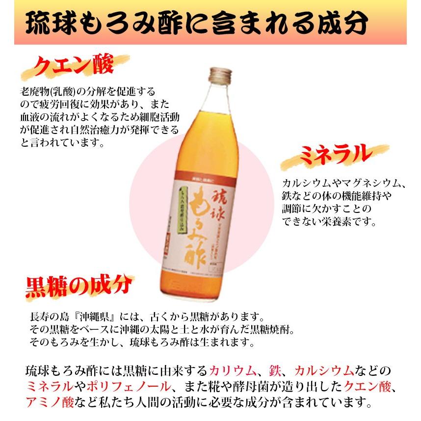 琉球 もろみ酢 黒糖入り 900ml×12本 石川酒造場 沖縄 飲むお酢 人気 健康 お土産 贈答用 黒糖の画像