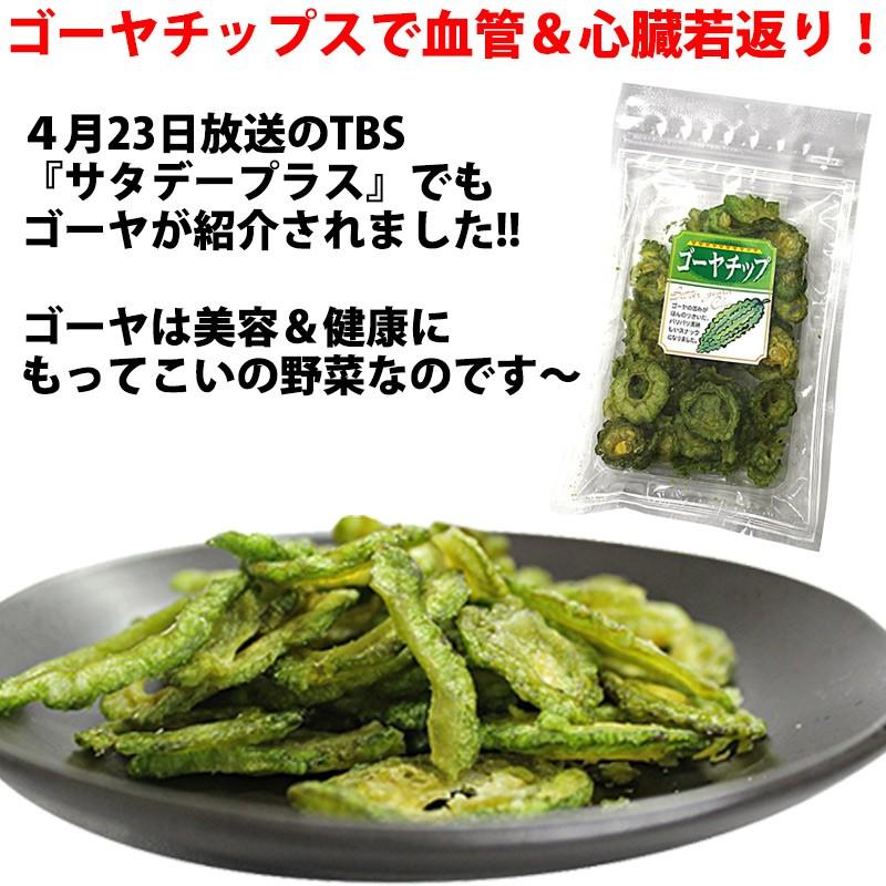 ゴーヤーチップ 63g×2袋 丸茂食品 沖縄 土産 人気 野菜チップス 苦瓜 苦瓜 ドライ野菜 おやつ｜umaimon-hunter｜05