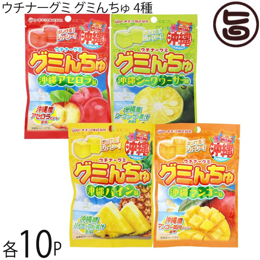 ウチナーグミ グミんちゅ パイン味 マンゴー味 アセロラ味