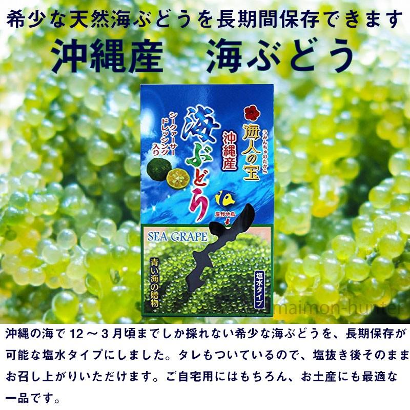 塩水タイプ 沖縄産 海ぶどう 100g 4箱 海人の宝 沖縄 土産 人気 海藻 ぷちぷち食感の海ぶどう シークヮーサー果汁入りのタレ付 送料無料 Ucnt Tnumb 0100 Nm 004 旨いもんハンター 通販 Yahoo ショッピング