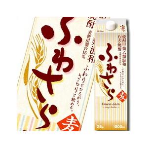 合同 むぎ焼酎 ふわさら1.8Lパック×2ケース（全12本） 送料無料