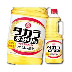 宝酒造 タカラ「純米」本みりん取手付ペットボトル1.8L×2ケース（全12本） 送料無料