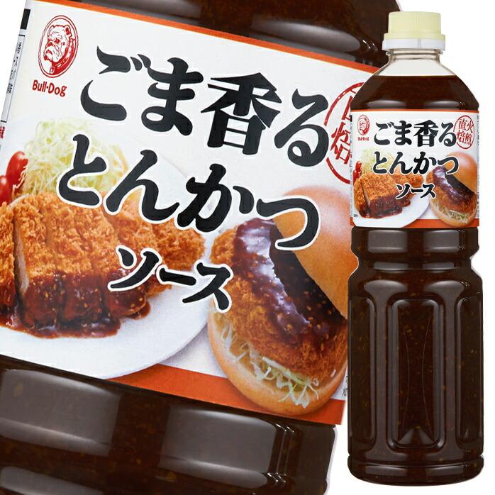 ブルドックソース ブルドック ごま香るとんかつソース1220g×2ケース