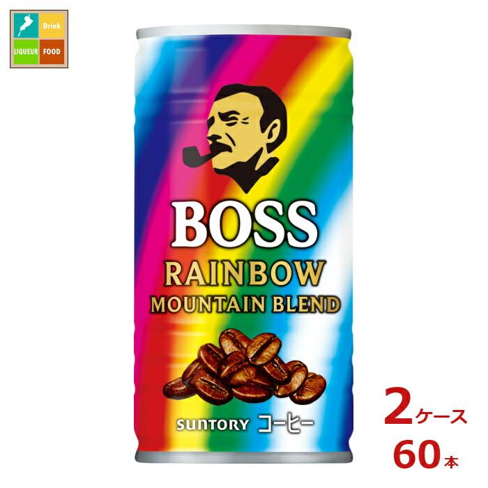 SUNTORY（サントリー） ボス レインボーマウンテン185g缶×2ケース（全