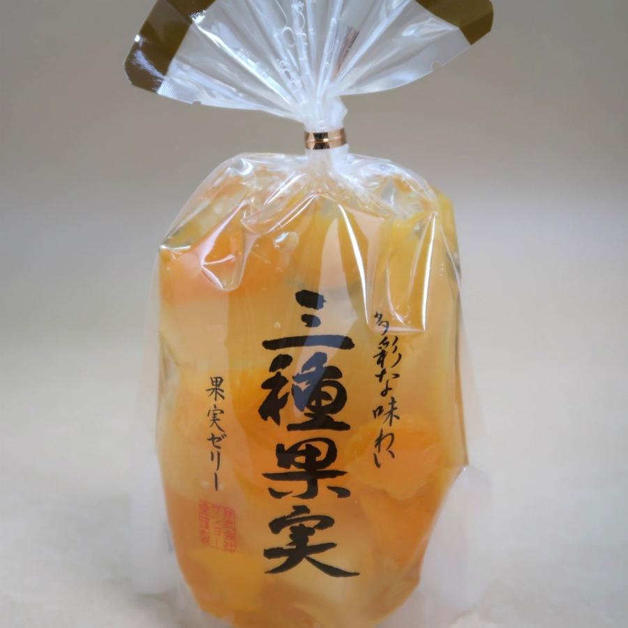 サンヨー堂 多彩な味わいの 三種果実ゼリー 350g×6個セット