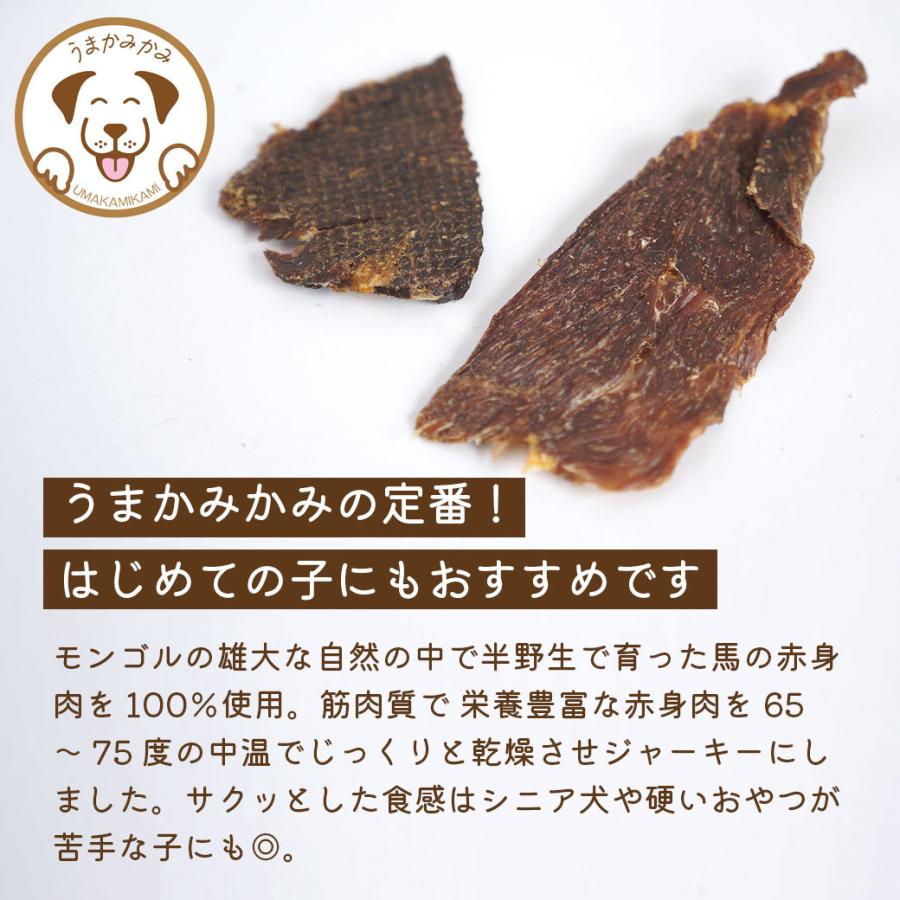 愛犬 ご褒美おやつ】国産無添加ジャーキー 馬肉(赤身) 薄切り 1