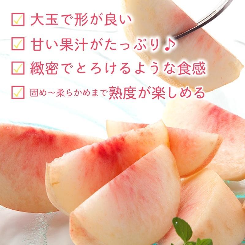 桃（品種：くにか）12玉２ケース 福島産白桃 秀品 紅錦香（くにか） 約3kg(約9〜12玉)【送料無料