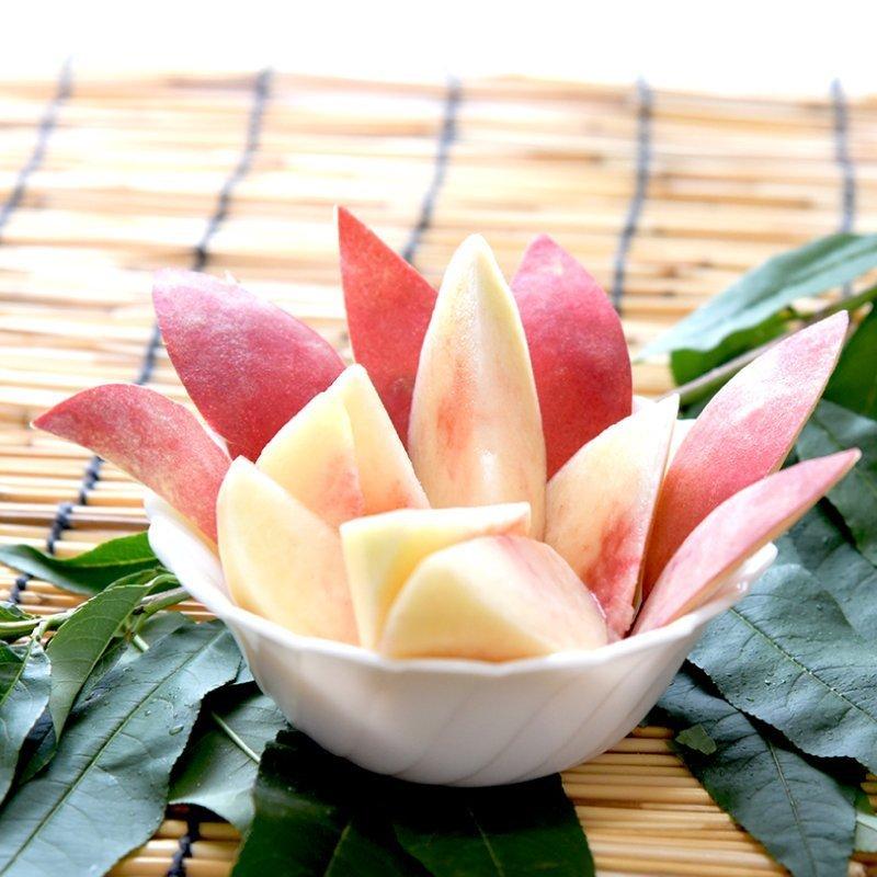 福島産白桃 秀品 紅錦香（くにか） 約3kg(約9〜12玉)【送料無料