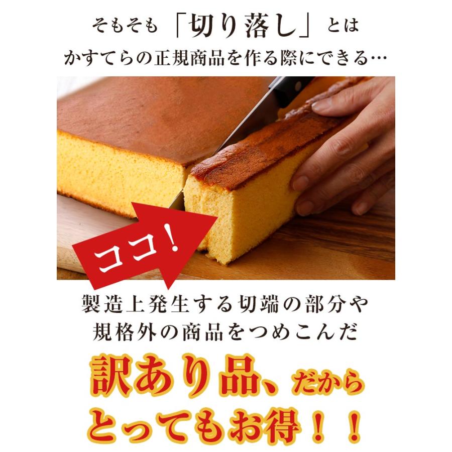 うまみ堂 長崎カステラ 切り落とし 選べる 3パック 訳あり 690g 送料