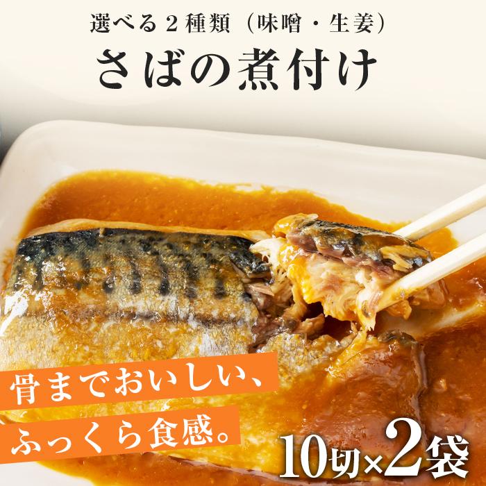 うまみ堂 選べる あじ いわし さばの煮付け 20切 800g 送料無料 さば