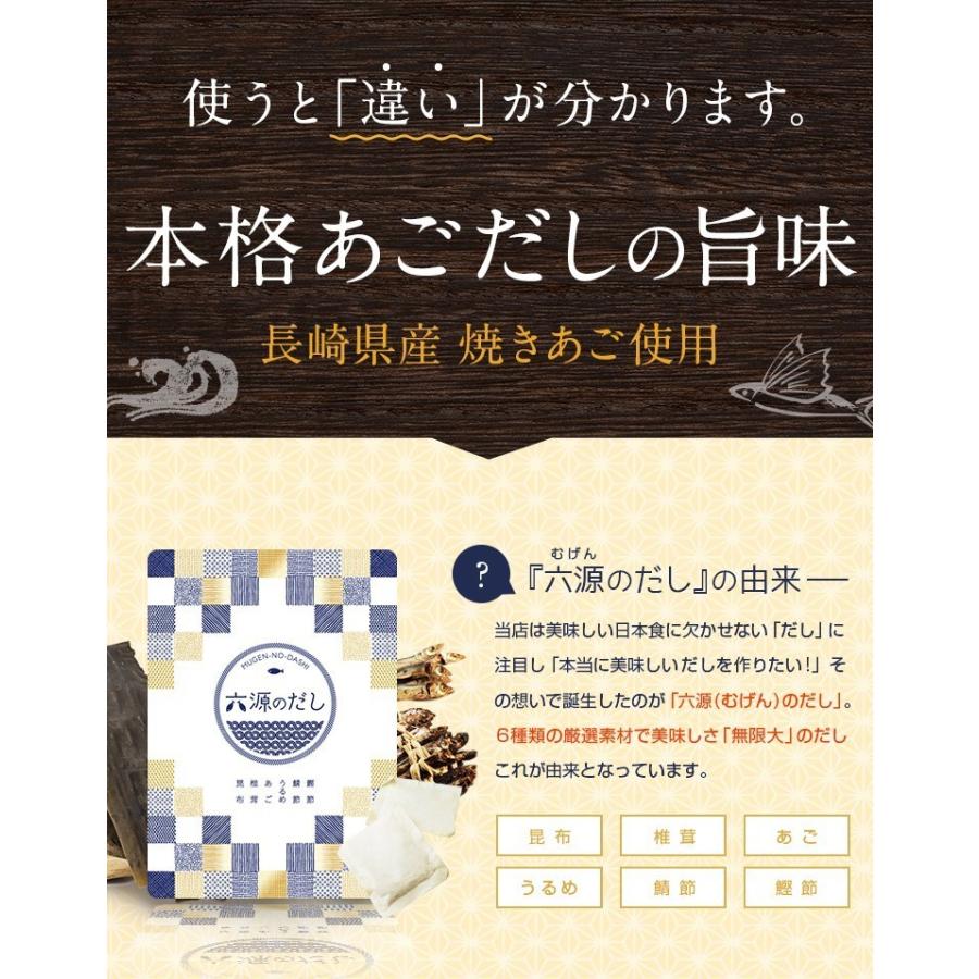 六源のだし 1袋 あごだし パック 粉末 送料無料 選べる 減塩だし ポイント消化 万能 粉末 長崎県 北海道 利尻昆布 特産品 セール ギフト 食品 [メール便]｜umamido｜09