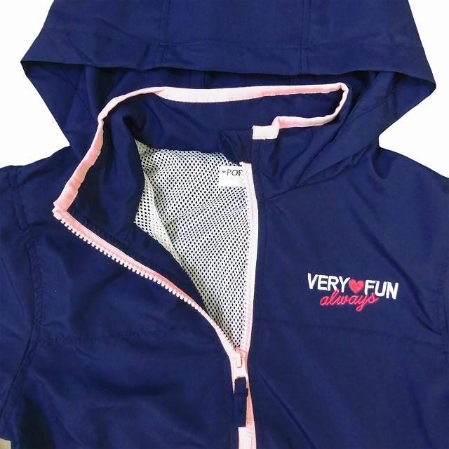 ウィンドブレーカー 女の子 ジュニア 裏メッシュ インフード ネイビー パープル サックス 140 150 160 送料無料 セール Tim 24 00 Par 馬一商店 通販 Yahoo ショッピング