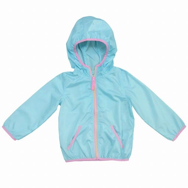 ウィンドブレーカー ポケッタブル 女の子 キッズ ジャンパー ウインドブレーカー フード付 サックス 110 1 130 送料無料 セール Tim 1 Mst 馬一商店 通販 Yahoo ショッピング