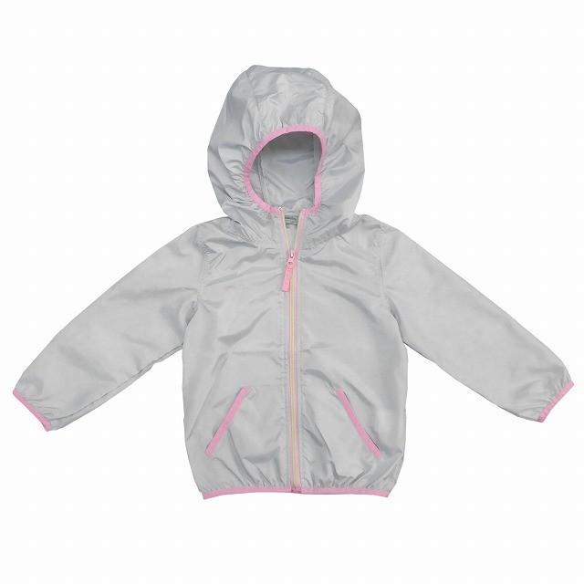 ウィンドブレーカー ポケッタブル 女の子 キッズ ジャンパー ウインドブレーカー フード付 グレー 110 1 130 送料無料 Tim 2 Mst 馬一商店 通販 Yahoo ショッピング
