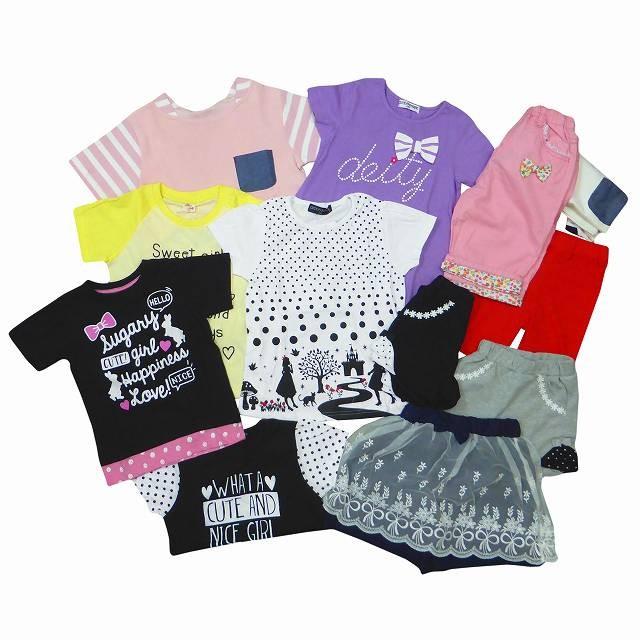 福袋 女の子 キッズ ジュニア 半袖トップス ボトムス 計5点 子供服