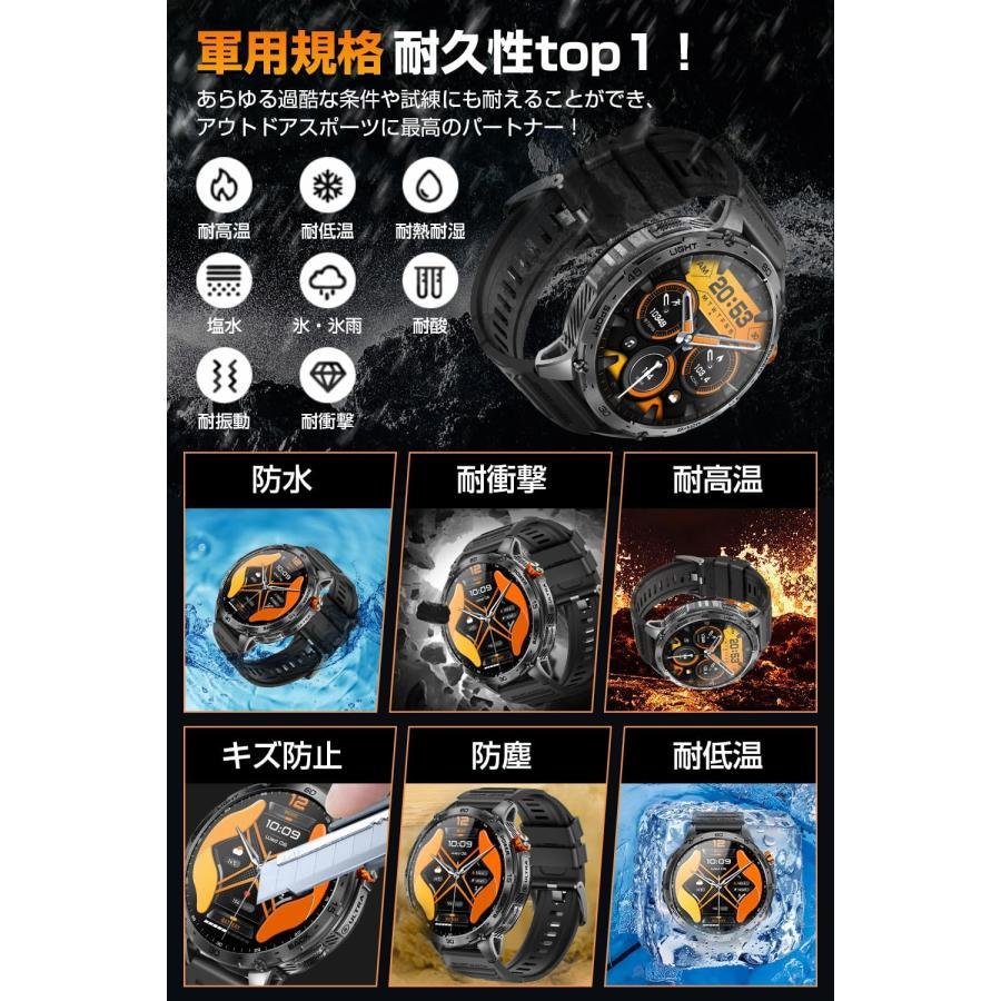 スマートウォッチ 【2026革新モデル 軍用規格&730mAh大容量バッテリー
