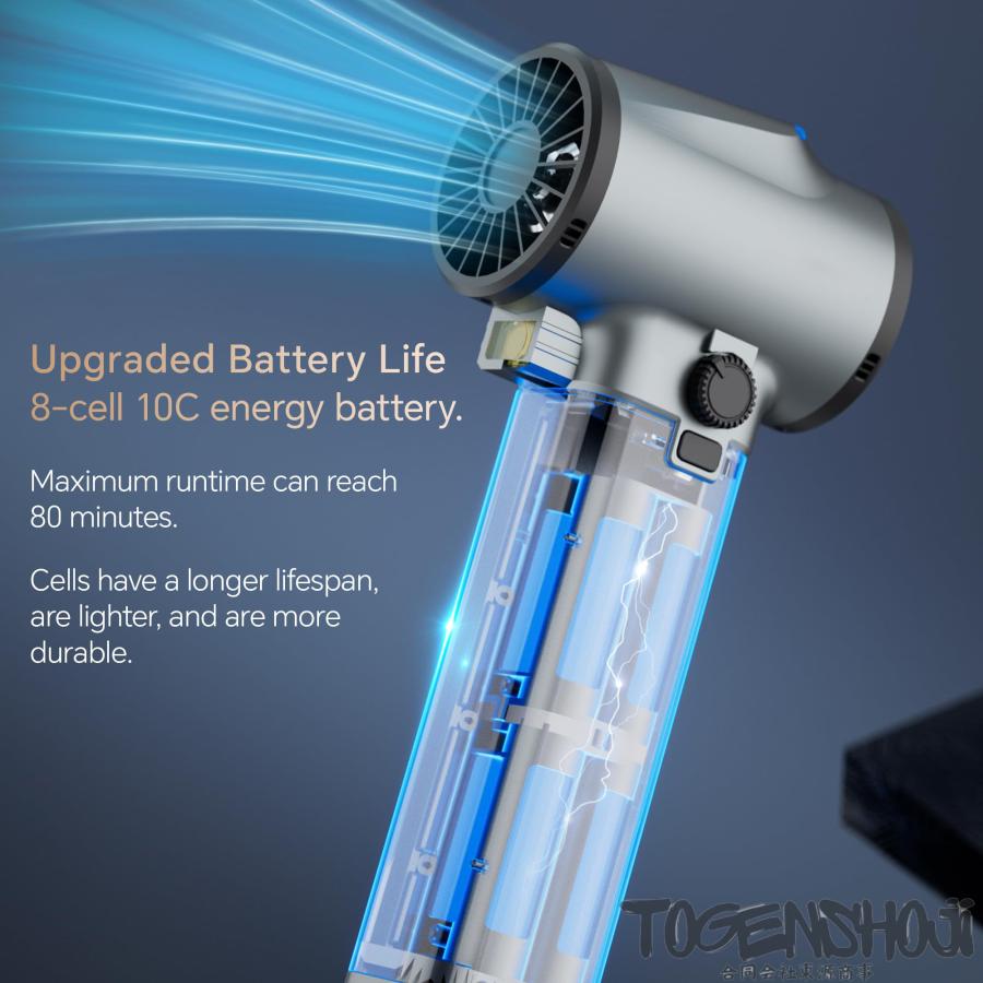 2025新登場 暴風ターボブロワー 超強力64mmジェットファン コードレス