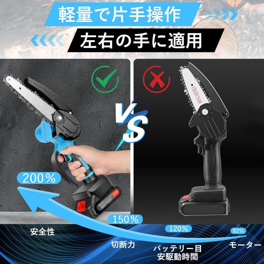 高枝切り 充電式チェーンソー コードレス 130-270cm 伸縮可能 20cm径 