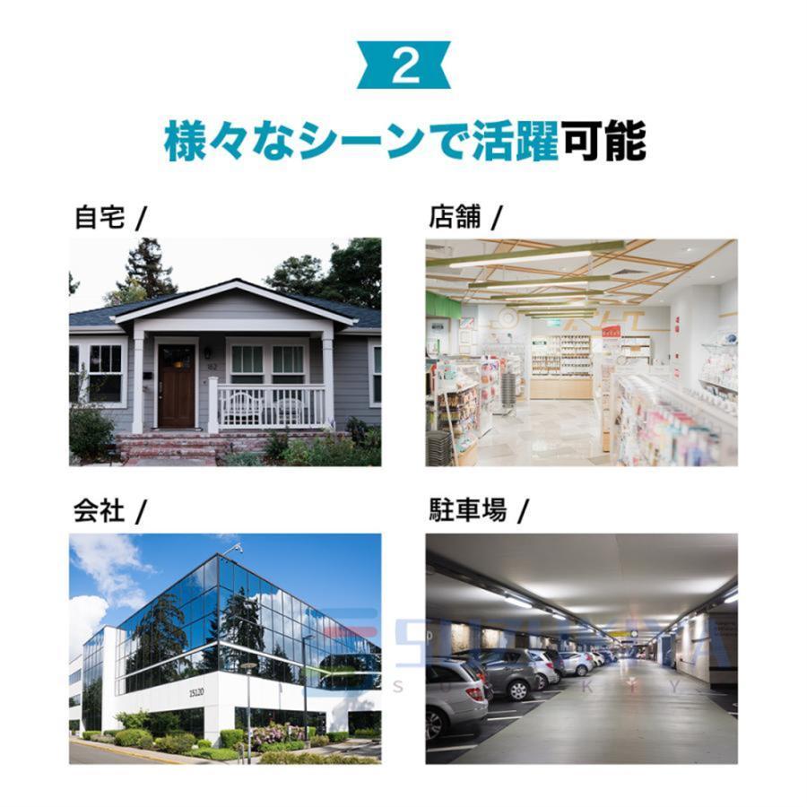 防犯カメラ 屋外 家庭用 屋内 ワイヤレス 無線 wifi 800万画素 2眼レンズ 死角なし 監視カメラ 有線 首振り 夜間カラー sdカード録画 動体検知 自動追跡 |  | 04