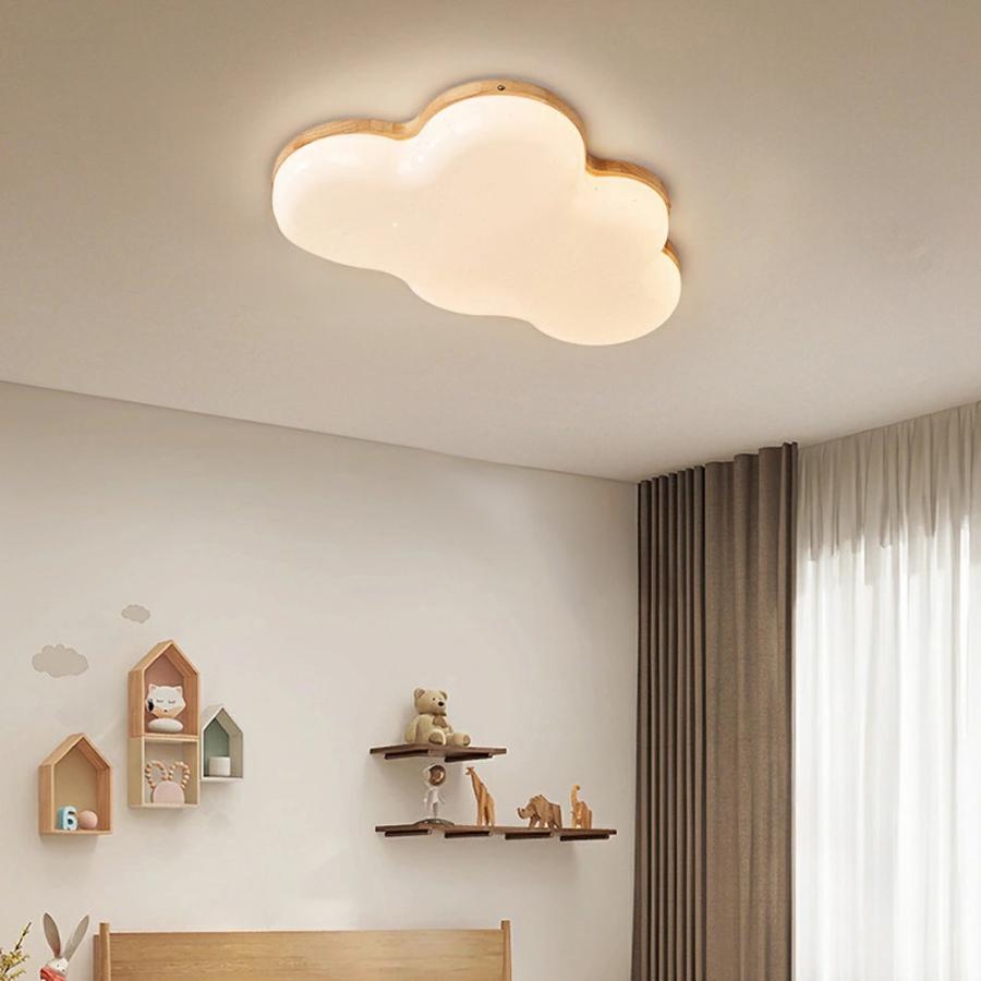 シーリングライト 雲 LED 天然木 調光調色 おしゃれ 6畳 -12畳 明るい