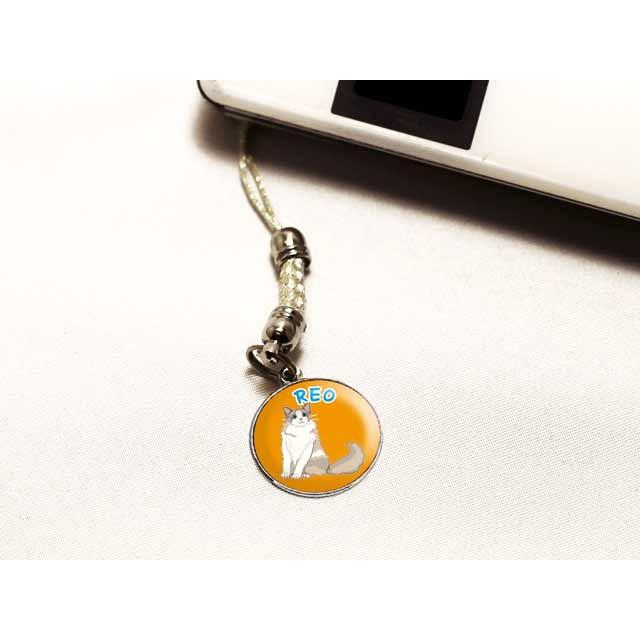 携帯 ストラップ チャーム オリジナル 製作 作成 猫 イラスト Yst Cocatillust 名入オリジナルギフトショップ旨安 通販 Yahoo ショッピング