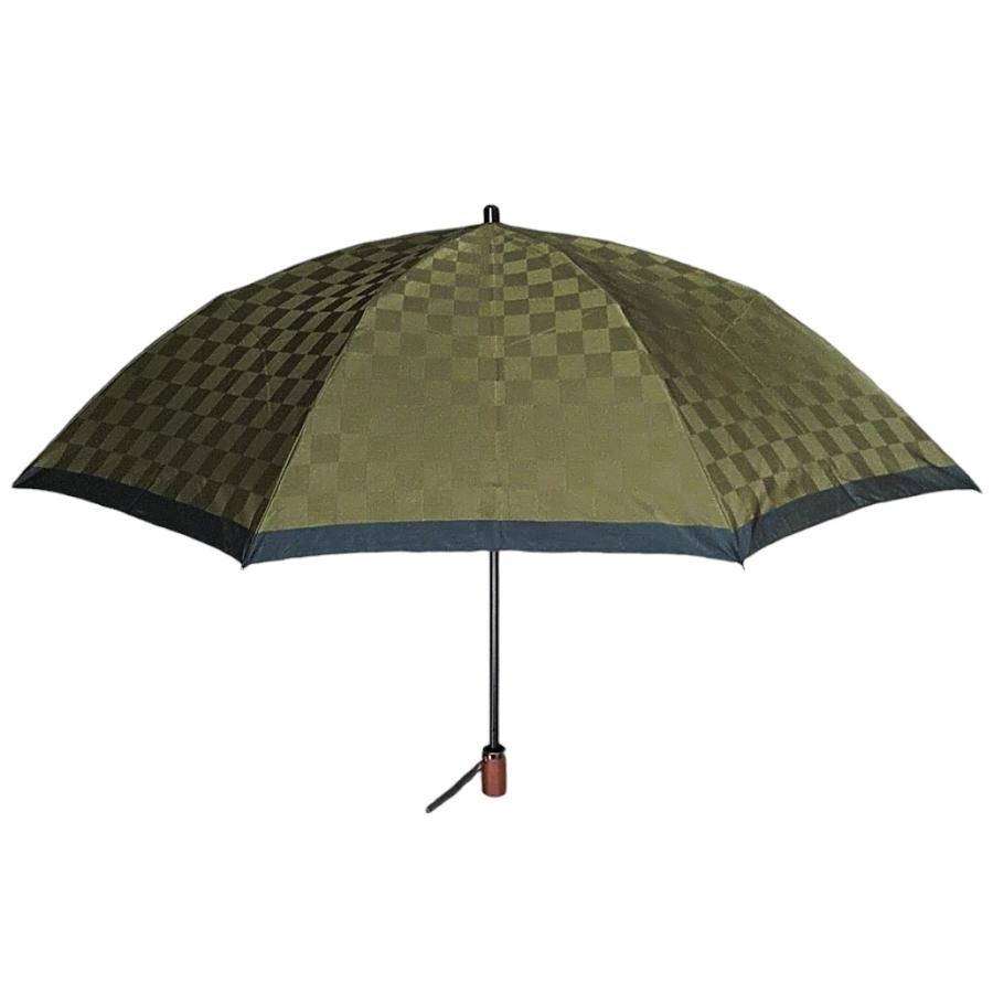 日本製傘 GRACITO グラシト メンズ傘 紳士傘 2段折りたたみ傘 60cm グラスファイバー骨 甲州織先染 市松柄 上品 軽量 おしゃれ 高級感 通勤 旅行 父の日 ギフト |  | 18