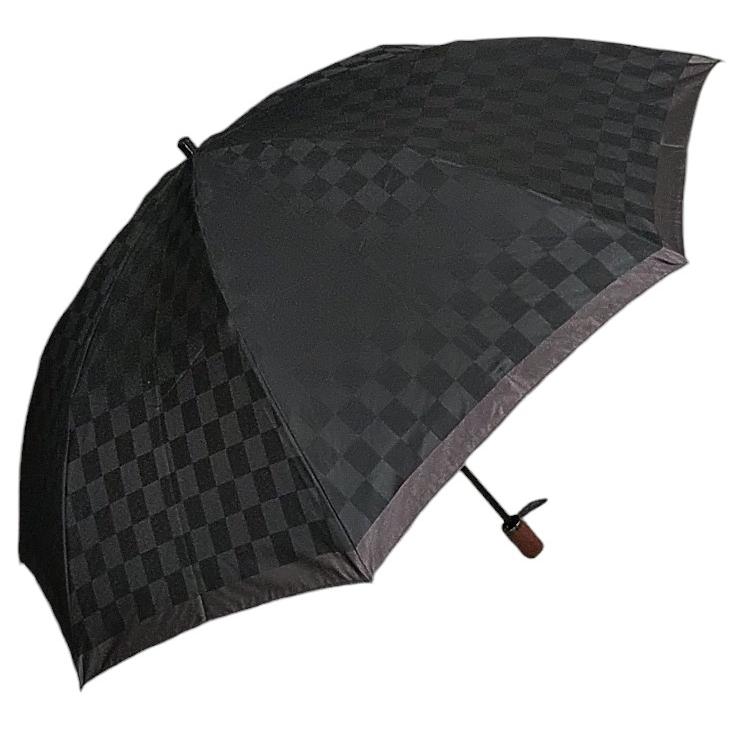 日本製傘 GRACITO グラシト メンズ傘 紳士傘 2段折りたたみ傘 60cm グラスファイバー骨 甲州織先染 市松柄 上品 軽量 おしゃれ 高級感 通勤 旅行 父の日 ギフト |  | 02