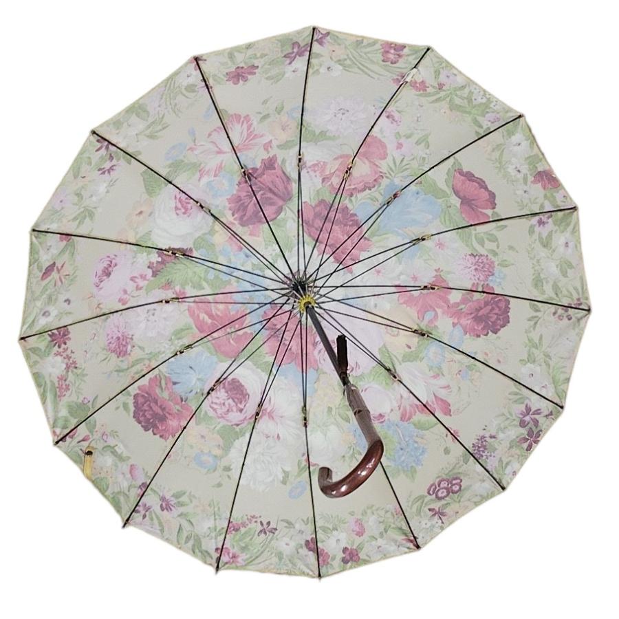 晴雨兼用傘 日本製 GRACITO グラシト レディース傘 16本骨長傘 55cm 1枚張り フラワーガーデン柄 軽量 カーボン骨 上品 おしゃれ 母の日 ギフト |  | 10